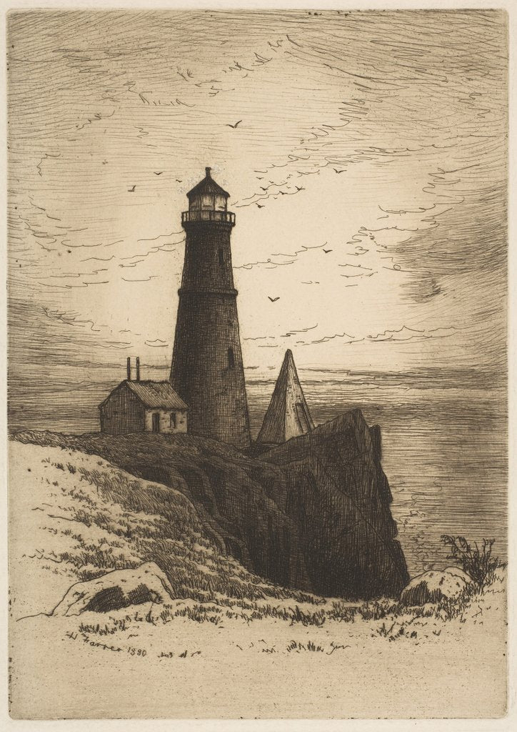 Detail of Lighthouse, 1880 by Henry Farrer