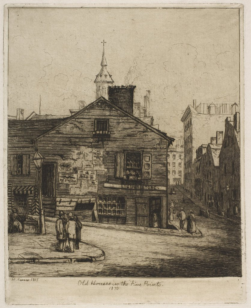 Detail of Old Houses in the 'Five Points', 1870, 1871 by Henry Farrer
