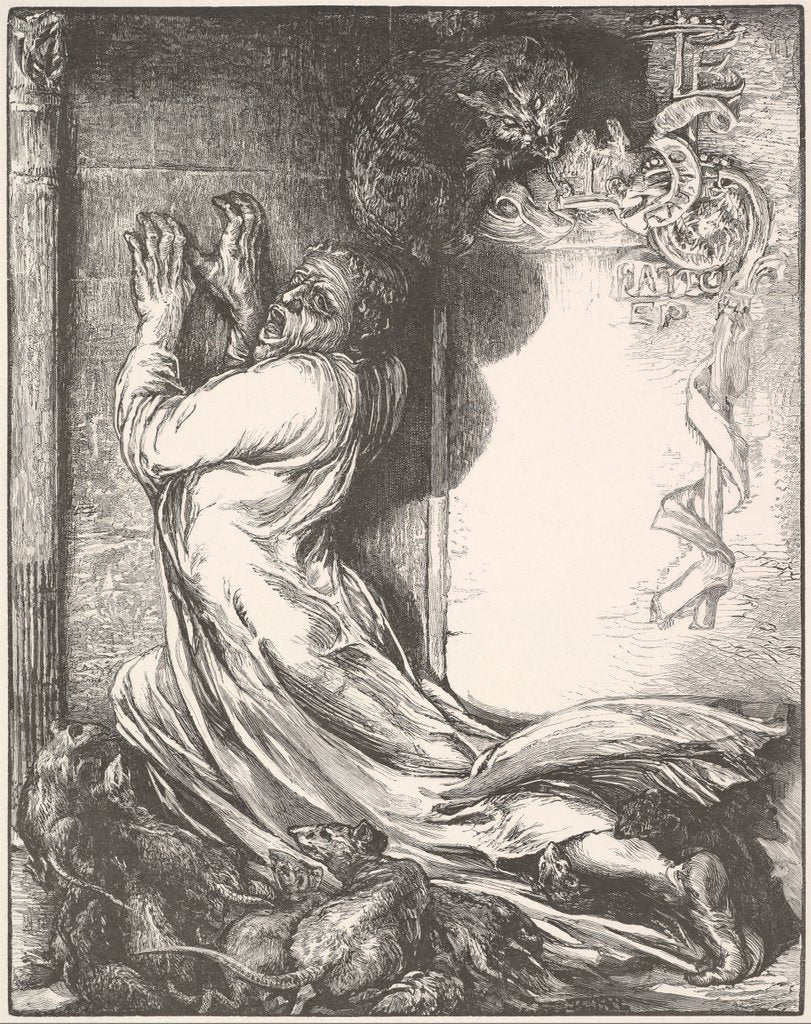 Detail of Bishop Hatto and the Rats, ca. 1866-67 by Henry Marsh