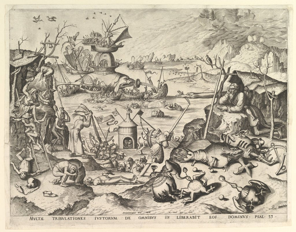 Detail of The Temptation of St. Anthony by Johannes van Doetecum I/Lucas van Doetecum