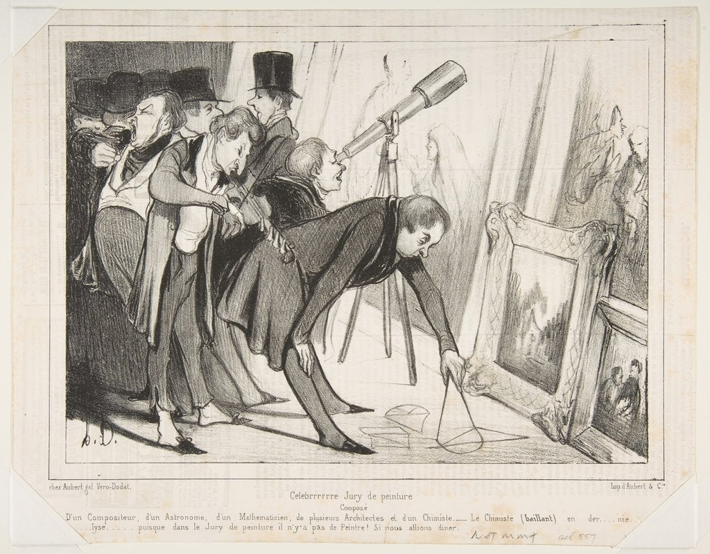 Detail of Celebrrrre Jury de Peinture…, published in Le Charivari, March 16, 1840, March 16, 1840 by Honore Daumier