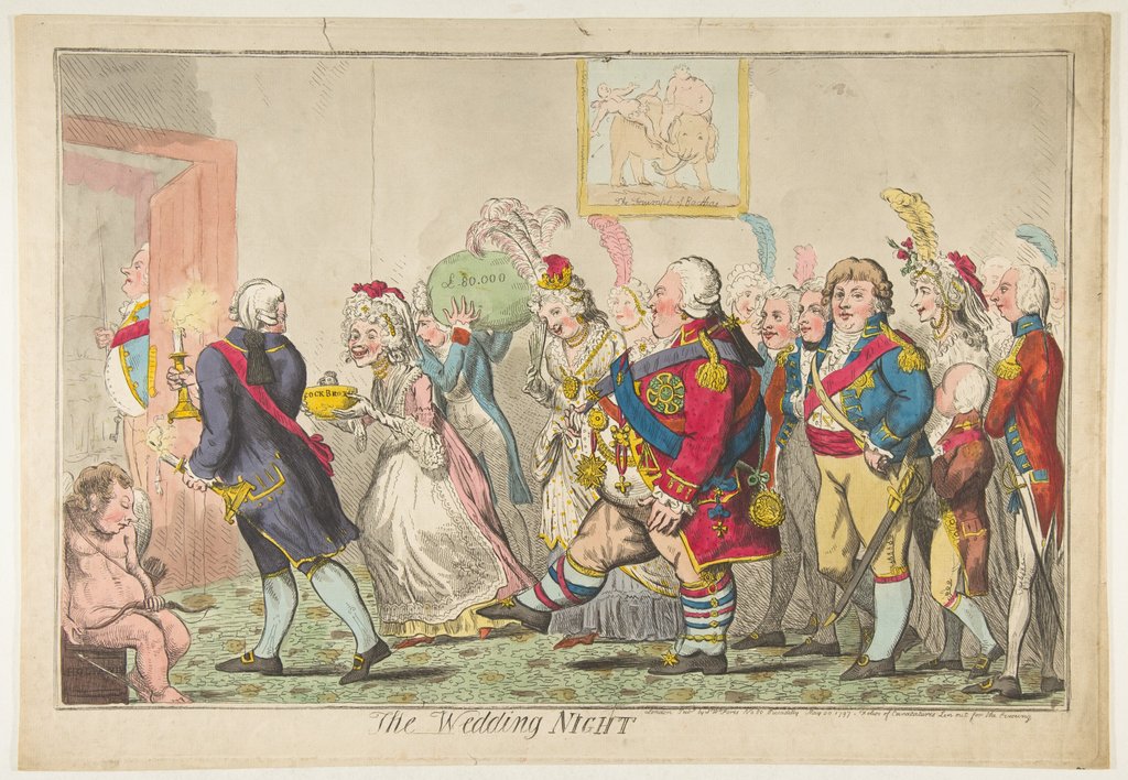 Detail of The Wedding Night, May 20, 1797 by Isaac Cruikshank