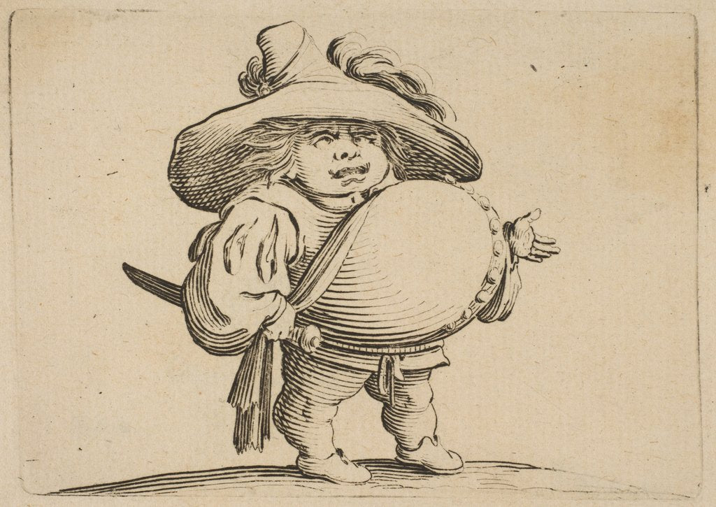 Detail of L'Homme au Gros Ventre Orné d'une Rangée de Bouton by Jacques Callot