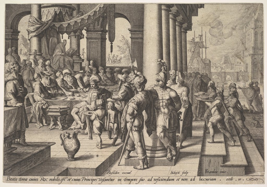 Detail of Allegory of the Government of a Wise King, 1588 by Jacques de Gheyn II