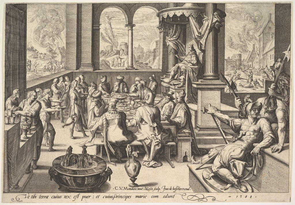 Detail of Allegory of the Government of a Childish King, 1588 by Jacques de Gheyn II