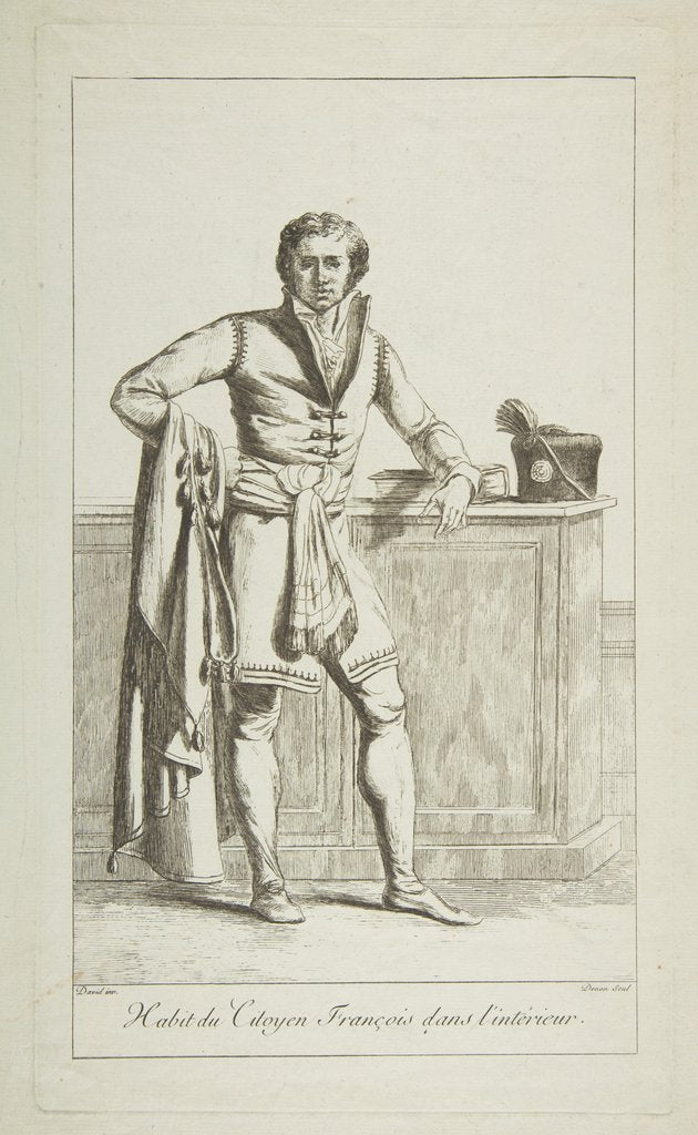 Detail of Inside Attire of the French Citizen, 1794 by Vivant Denon