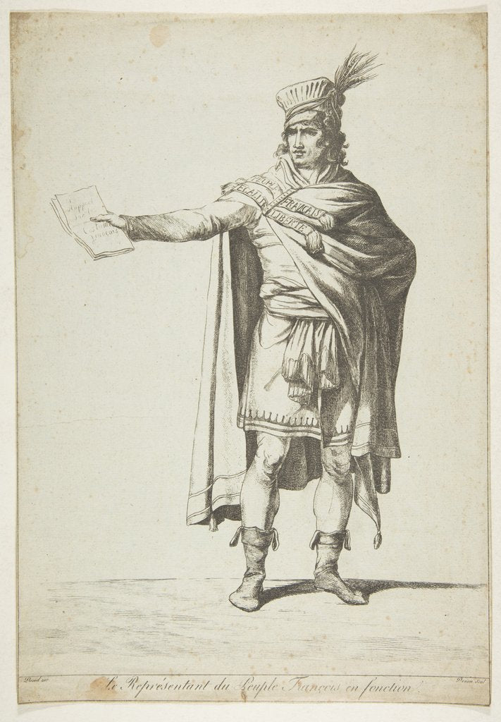 Detail of The Representative of the French People in Office, 1794 by Vivant Denon