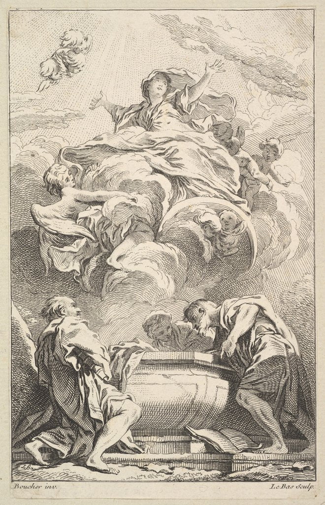 Detail of L'Assomption by Jacques Philippe Le Bas