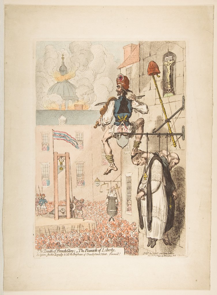 The Zenith of French Glory; - the Pinnacle of Liberty, February 12, 1793 by James Gillray