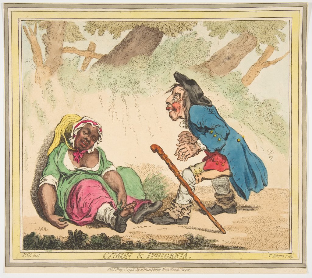 Detail of Cymon and Iphigenia, May 2, 1796 by James Gillray