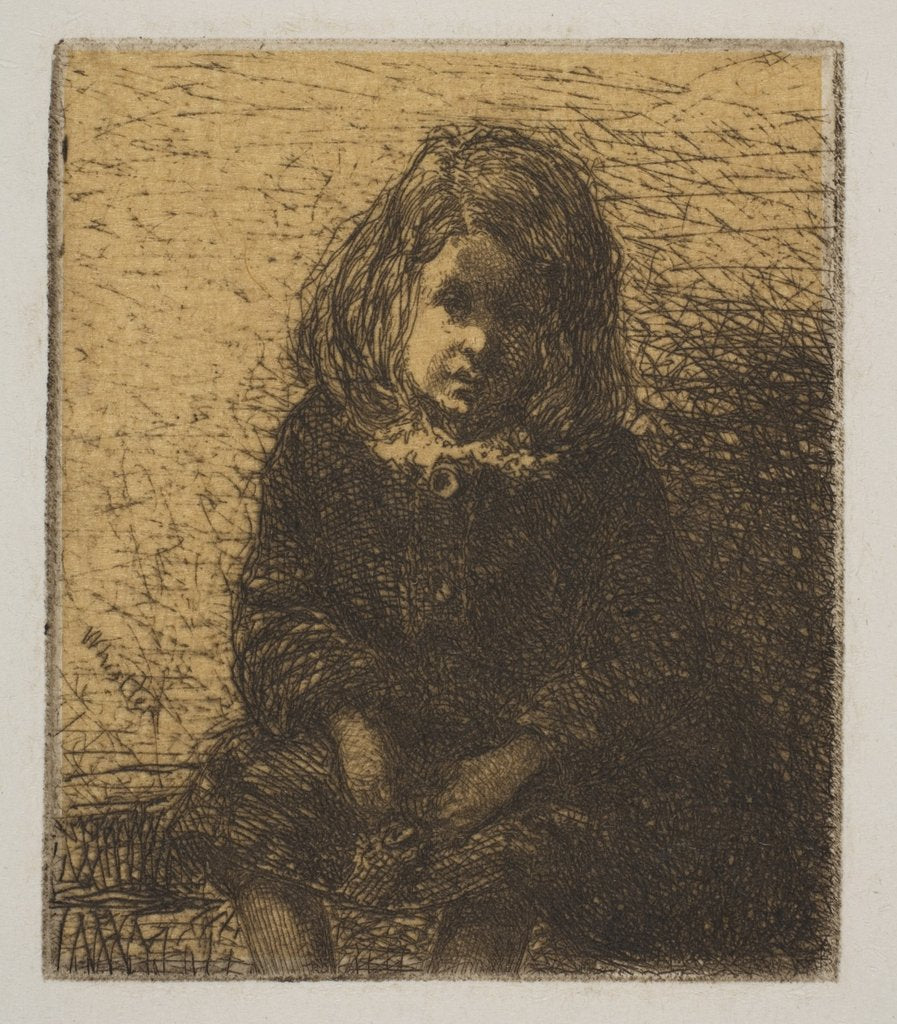 Detail of Little Arthur, 1857-58 by James Abbott McNeill Whistler