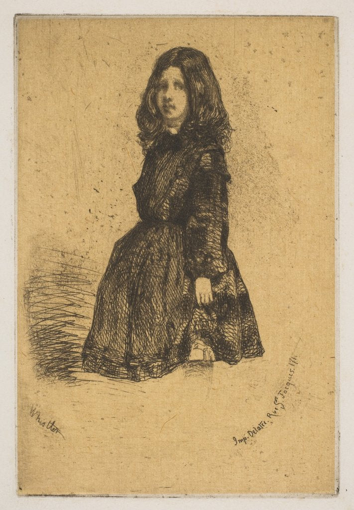 Detail of Annie, 1858 by James Abbott McNeill Whistler