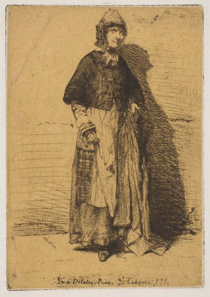 Detail of La Mère Gérard, 1858 by James Abbott McNeill Whistler