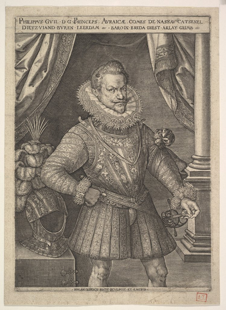 Detail of Philip William of Orange by Jan Wierix