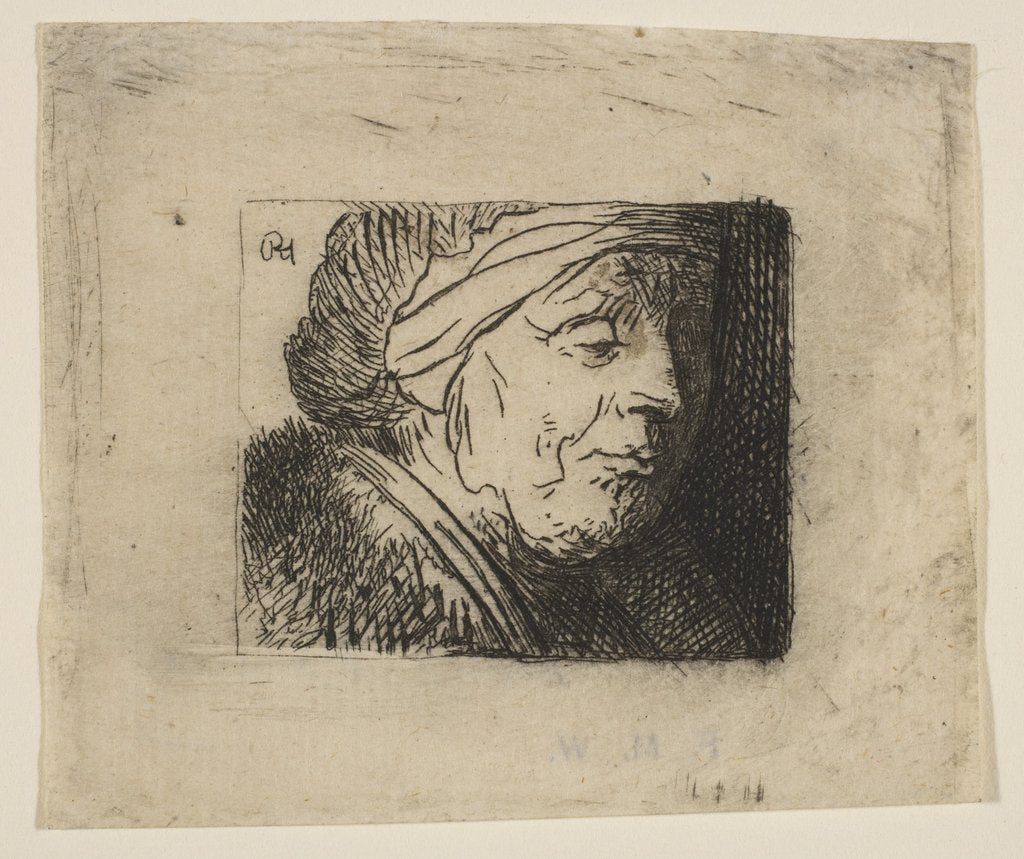 Detail of Head of an Old Woman, 1620-40 by Jan Georg van Vliet