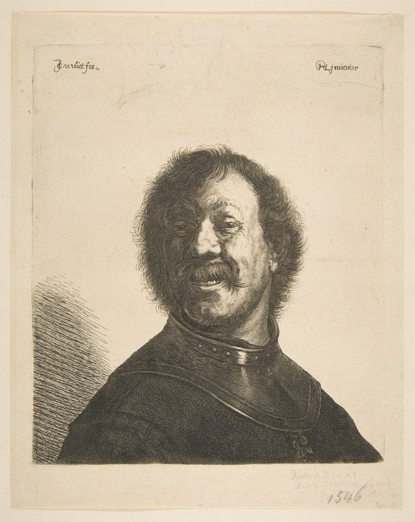 Laughing Man in a Gorget, 1620-40 by Jan Georg van Vliet