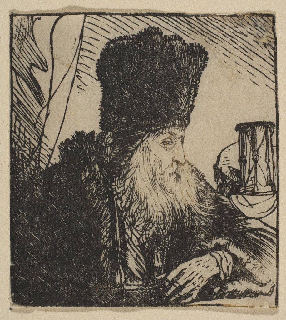 Detail of Philosopher with an Hourglass, 1620-74 by Jan Lievens