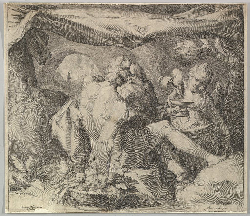 Detail of Lot and His Daughters, ca. 1630 by Jan Muller