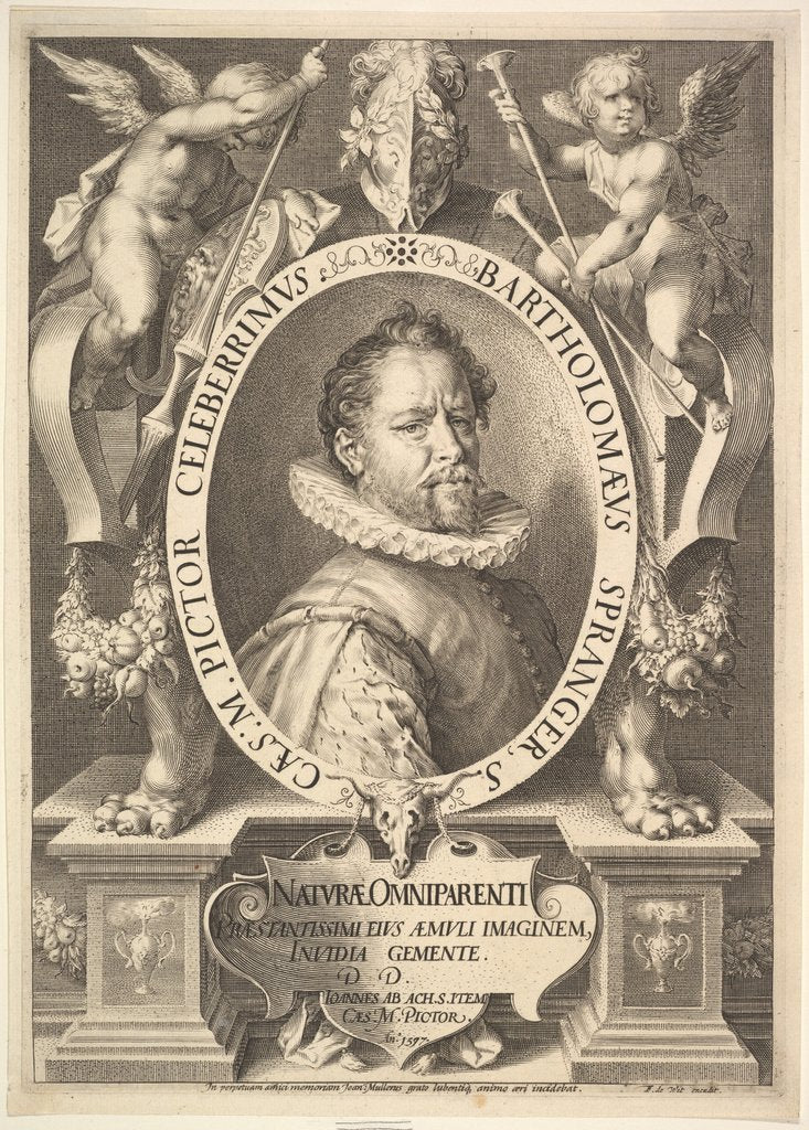 Detail of Bartholomeus Spranger, ca. 1618 by Jan Muller/Hans von Aachen
