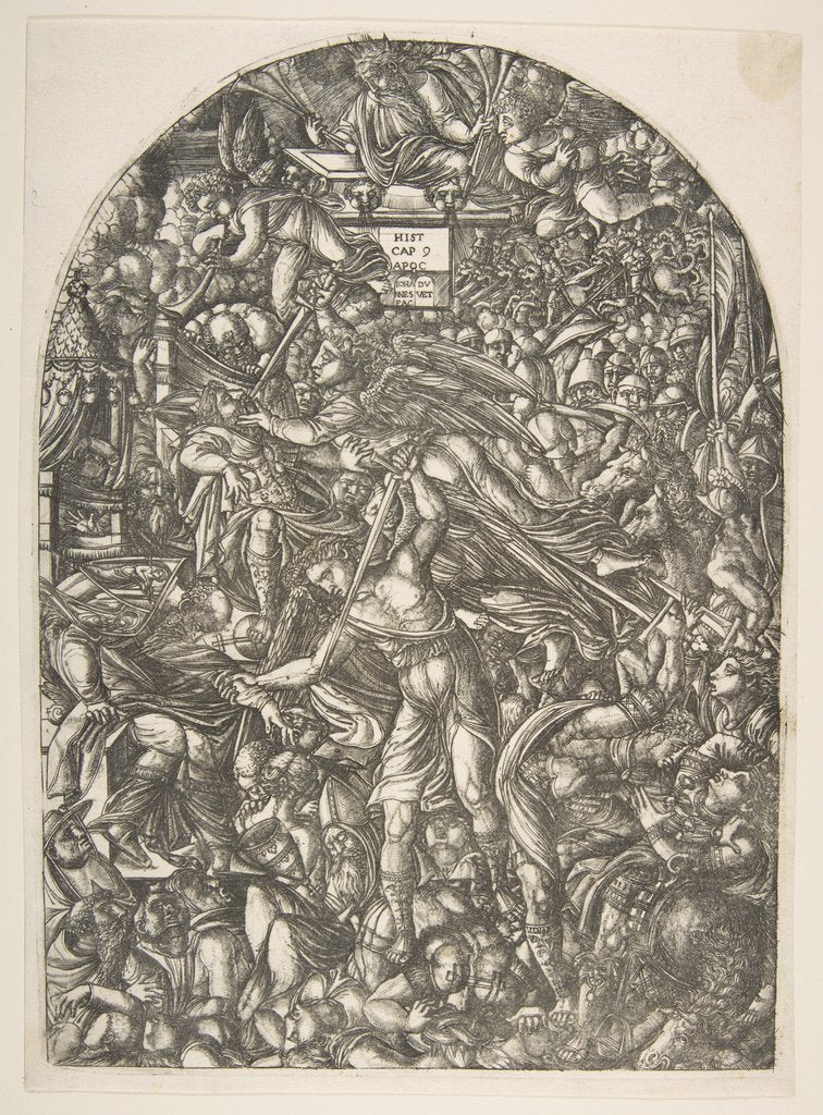 Detail of The Angel sounding the Sixth Trumpet, from the Apocalypse by Jean Duvet