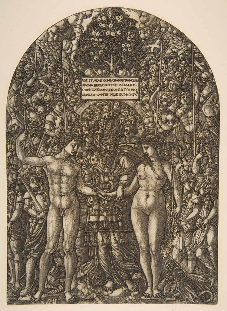 Detail of The Marriage of Adam and Eve by Jean Duvet