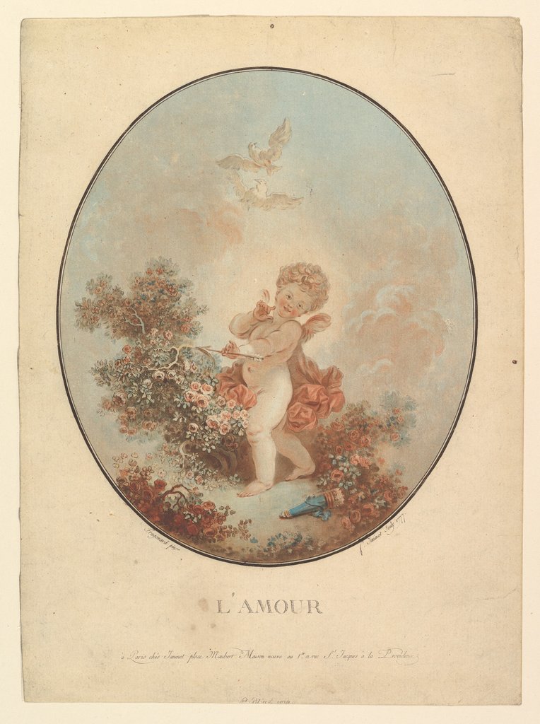 Detail of L'Amour by Jean Francois Janinet