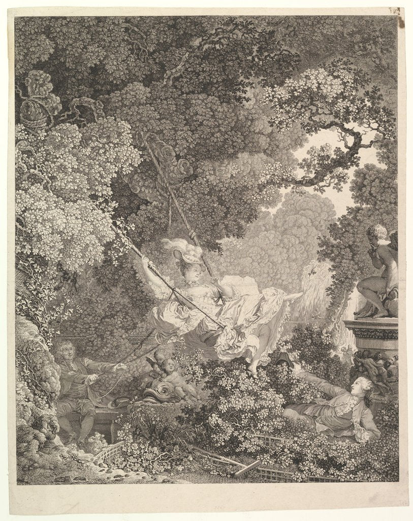 Detail of Les Hazards heureux de l'Escarpolette by Nicolas de Launay