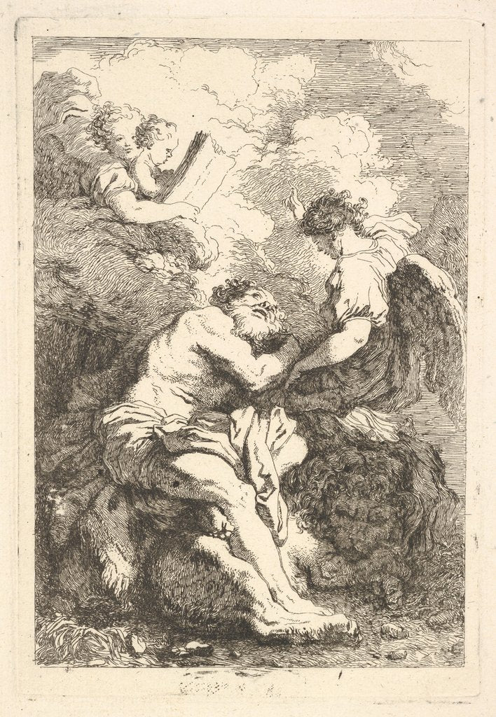 Detail of The Vision of Saint Jerome, ca. 1761-65 by Jean-Honore Fragonard