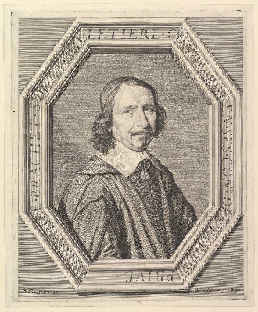 Detail of Theophile Brachet de la Milletiere, conseiller du roi by Jean Morin