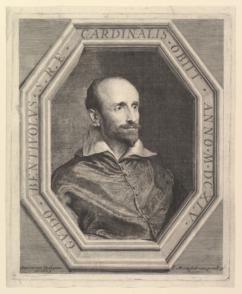 Detail of Cardinal Bentivoglio by Jean Morin
