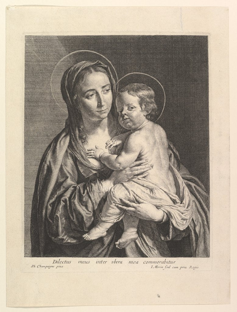 Detail of La Vierge a l'enfant by Jean Morin