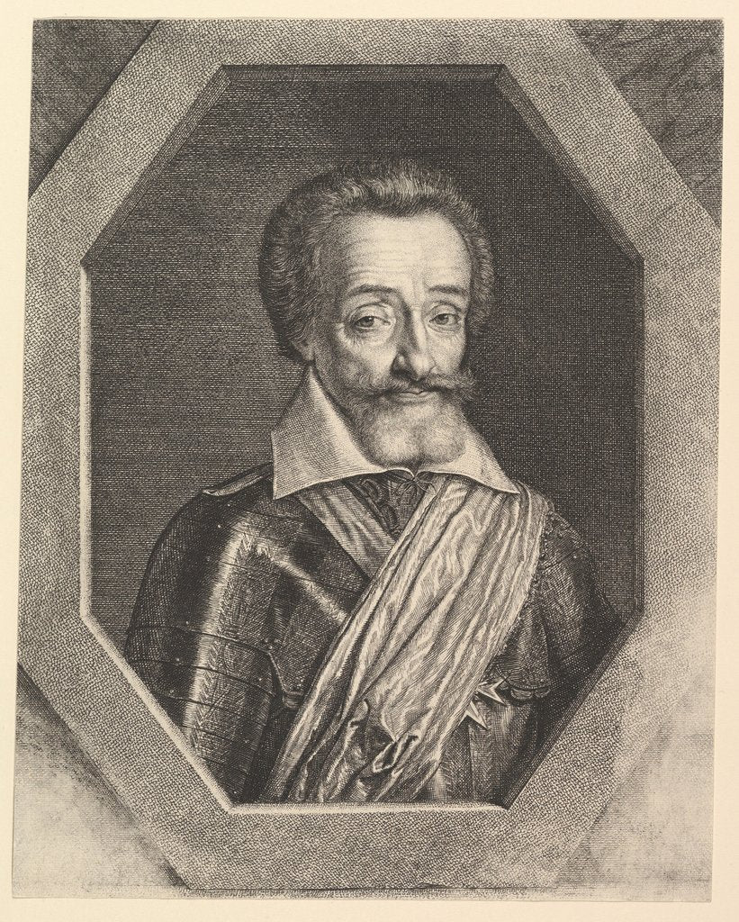 Detail of Henri IV, roi de France by Jean Morin