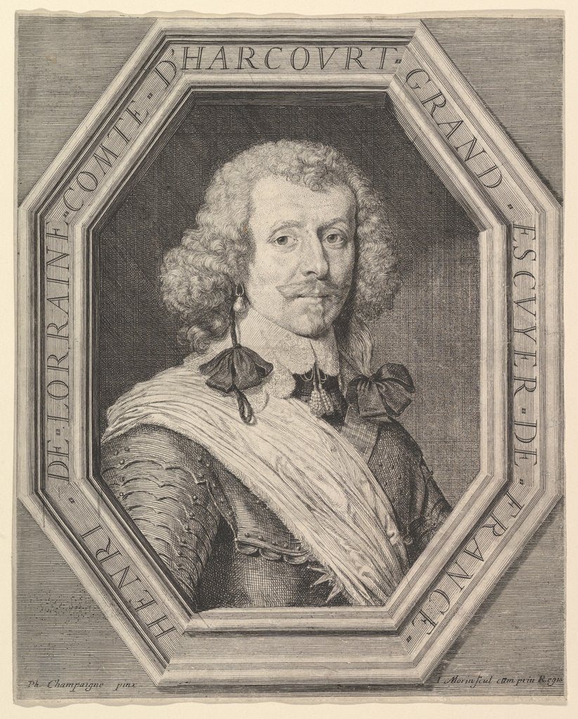 Detail of Henri de Lorraine, comte d'Harcourt by Jean Morin