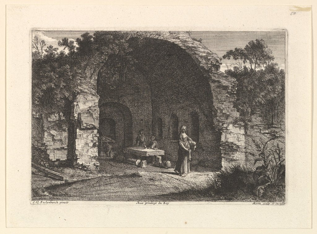 Detail of La Caffarella by Jean Morin