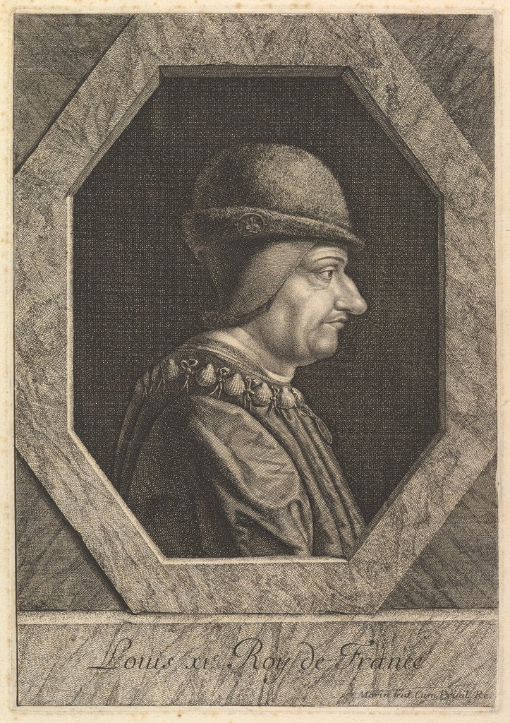 Detail of Louis XI, roi de France by Jean Morin