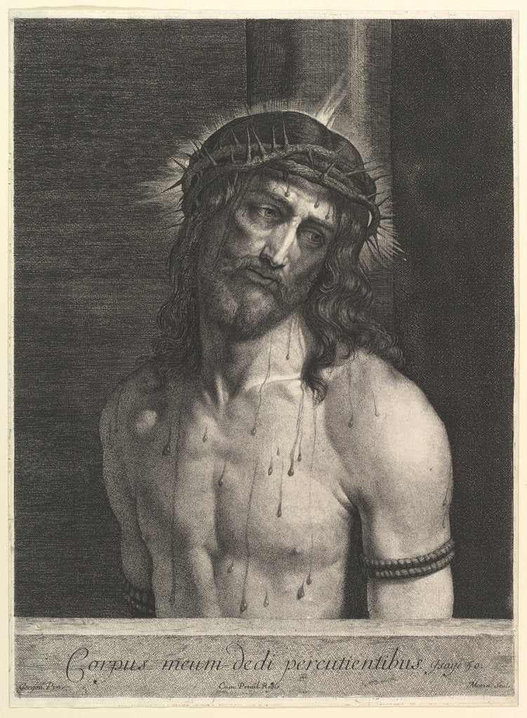 Detail of Le Christ a la colonne by Jean Morin