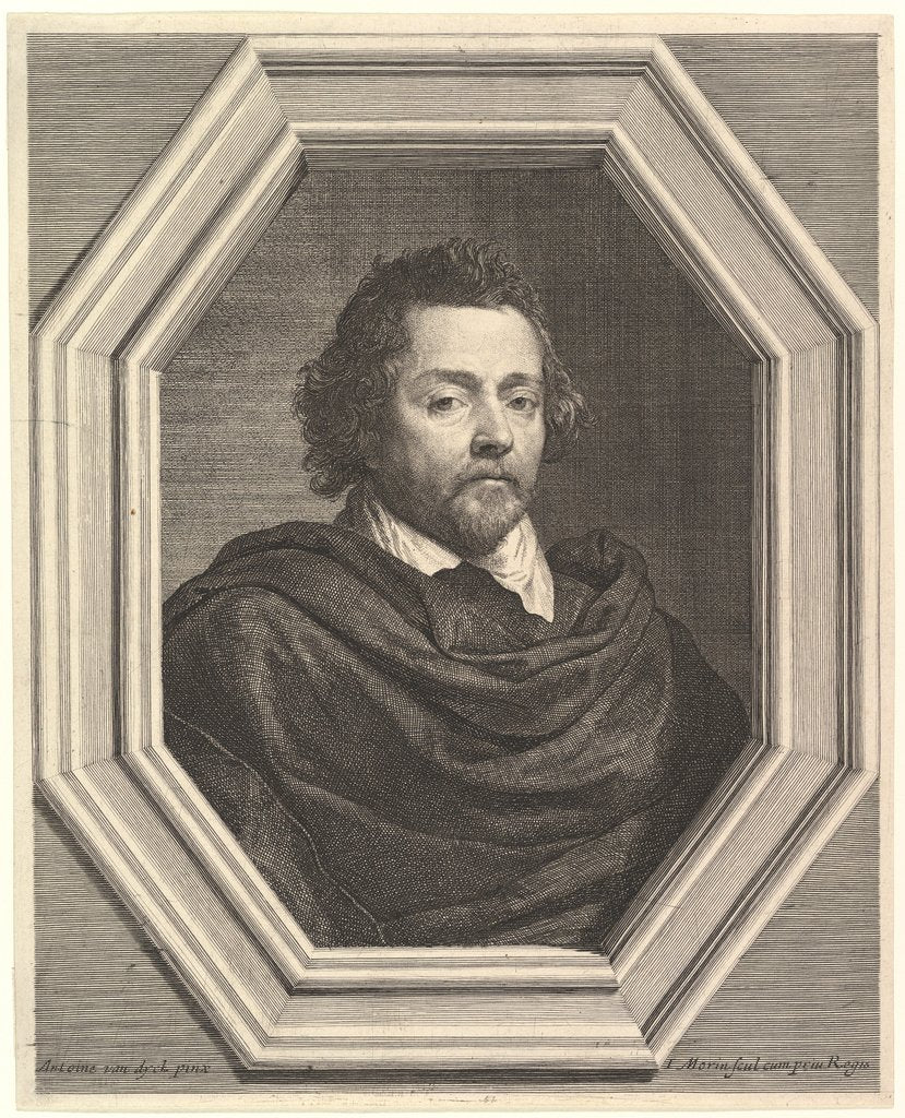 Detail of Portrait of Nicolas Chrystin, 17th century by Jean Morin