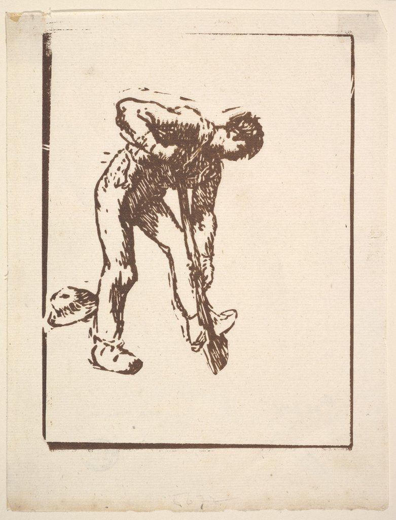 Detail of Digger, 1863 by Jean Francois Millet