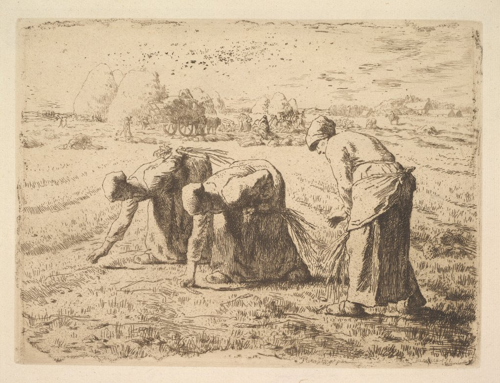 Detail of The Gleaners, 1834-75 by Jean Francois Millet