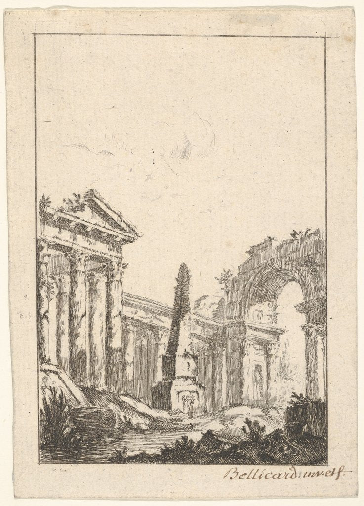 Architectural Capriccio, 1745-80 by Jérôme Charles Bellicard