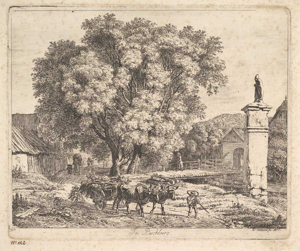 Detail of In Buchberg, 1817 by Johann Christian Erhard