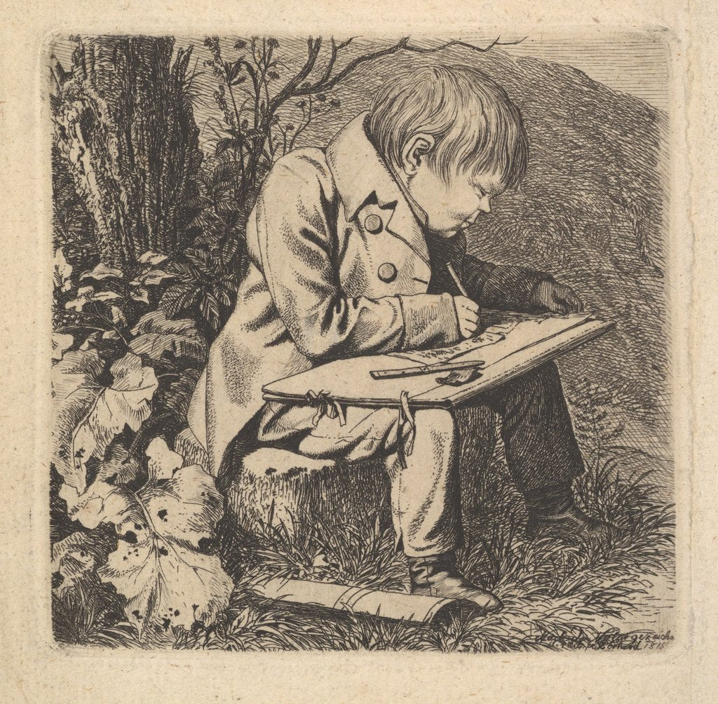 Detail of The Artist Hoffman, 1815 by Johann Christian Erhard