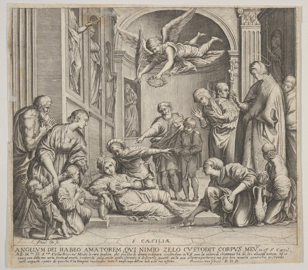Detail of The death of St Cecilia, ca. 1640-60 by Johann Friedrich Greuter