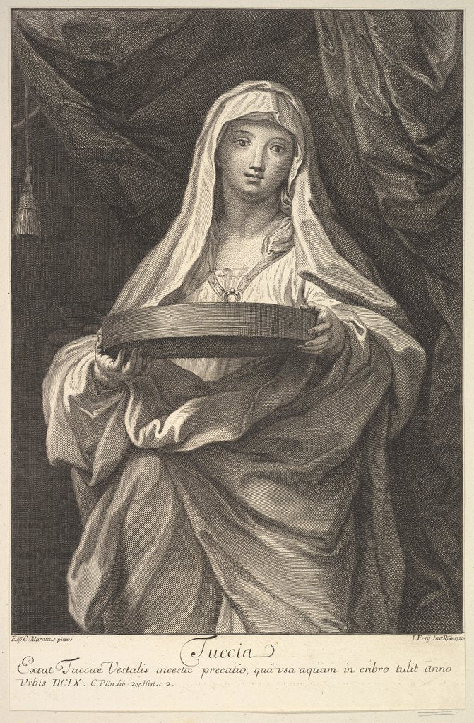 Detail of Tuccia, 1720 by Johann Jakob Frey the Elder