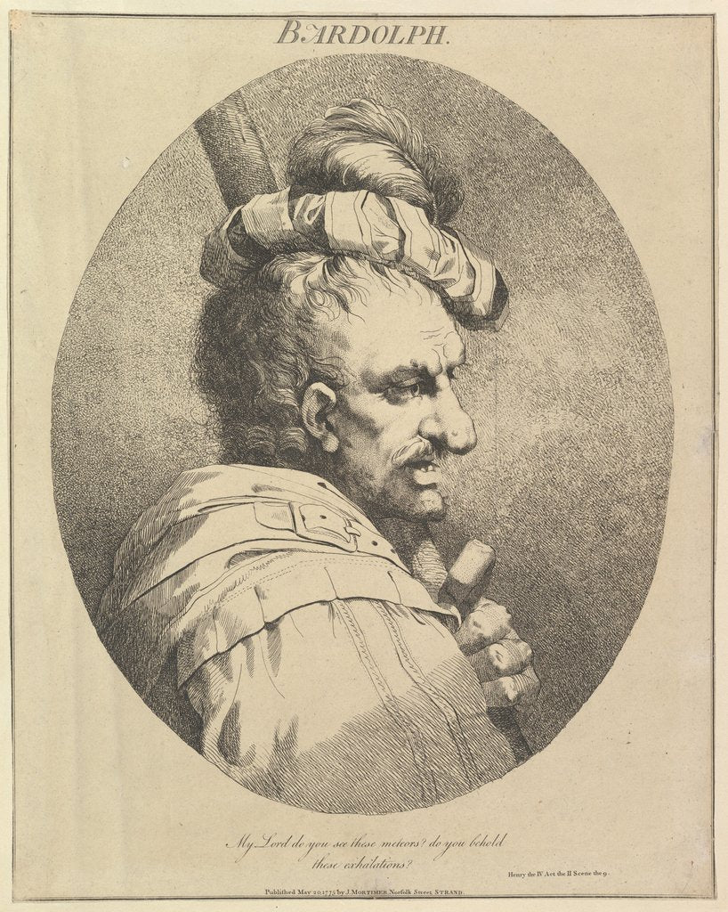 Detail of Bardolph, May 20, 1775 by John Hamilton Mortimer