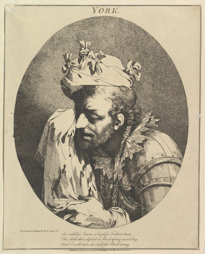 Detail of Duke of York, March 15, 1776 by John Hamilton Mortimer