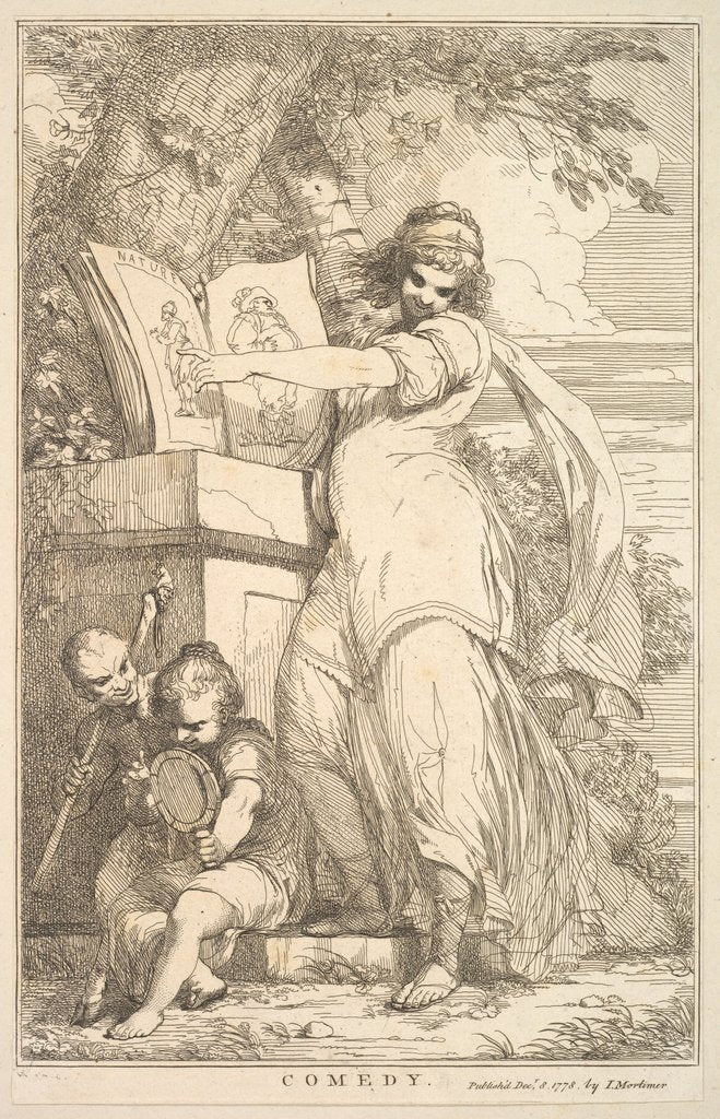 Detail of Comedy, December 8, 1778 by John Hamilton Mortimer