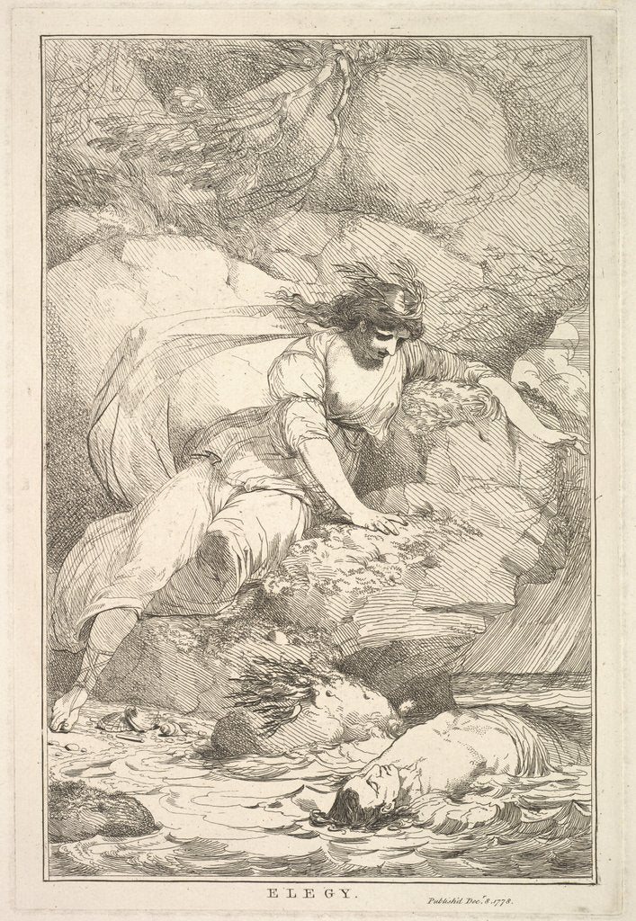 Detail of Elegy, December 8, 1778 by John Hamilton Mortimer