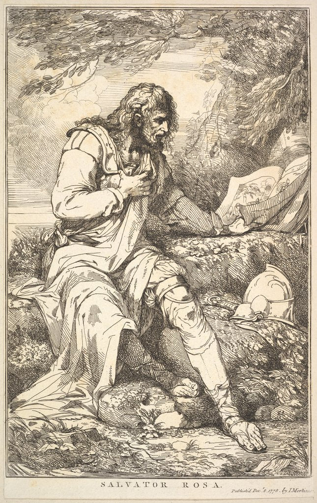 Detail of Salvator Rosa, December 8, 1778 by John Hamilton Mortimer