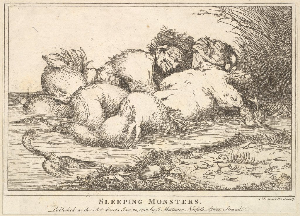 Detail of Sleeping Monsters, January 25, 1780 by John Hamilton Mortimer